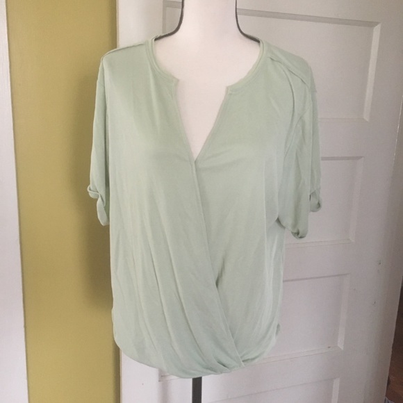 Anthropologie Tops - Anthropologie Saturday Sunday Faux Wrap Top M
